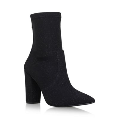 Black 'Glint' high heel ankle boots